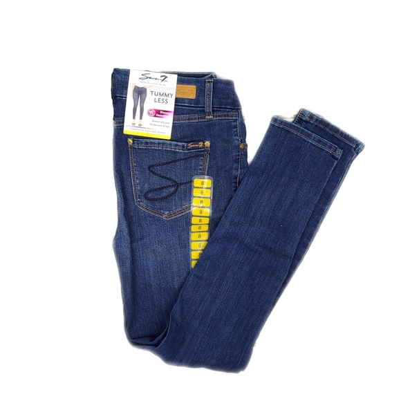 NWT Seven7 Ladies Size 4 & 8 High Rise Tummyless Friday Skinny Jeans - Picture 4 of 7